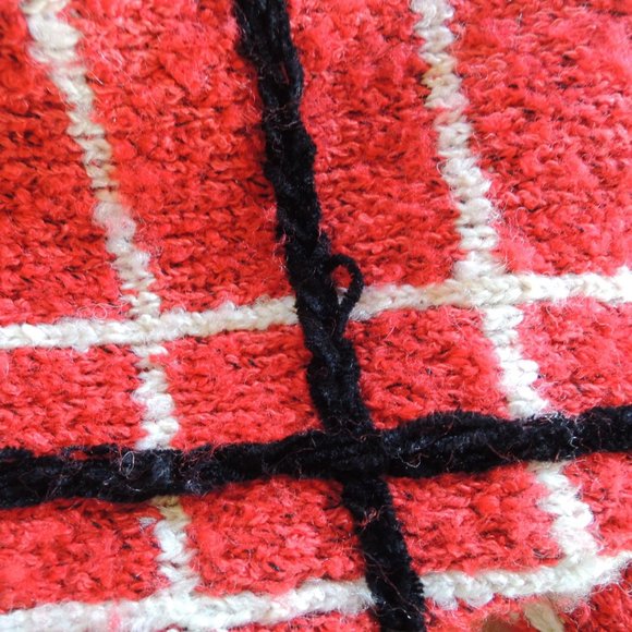 Design Options Vintage Red & White Windowpane Embellished Cardigan Jacket M - Picture 13 of 13